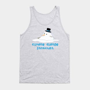 Climate Change Snowman Tank Top